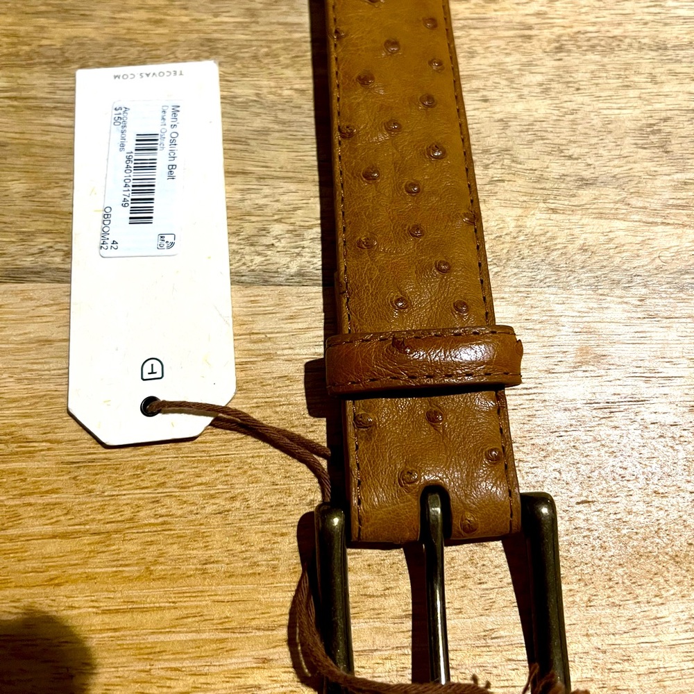 Tecovas ostrich belt